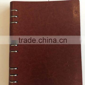 custom leather cover presentation book offset printing