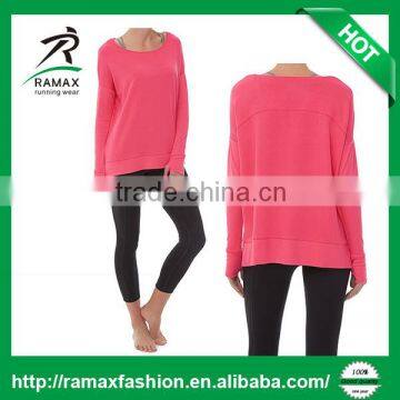 Ramax Custom Women Loose Fit Long Sleeve Yoga Fitness Tops