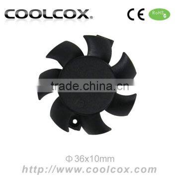 CoolCox 40x40x10mm frameless fan,graphic card cooling fan,4010 bladeless fan,dc brusheless fan 40mm,exhaust fan