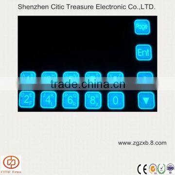 Waterproof EL Backlight Membrane Keyboard