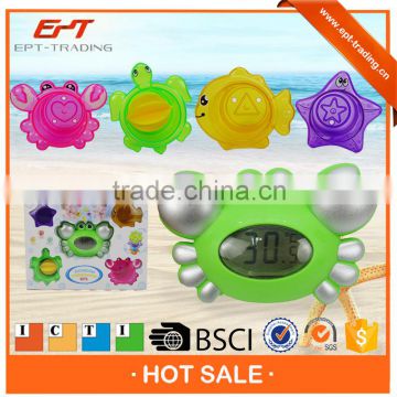 Bath toys animal with temperature detecting for baby