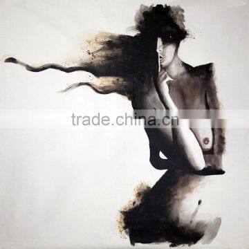 SH132 Modern Home Decoration Cheap Wallpaper Sex Chinese Girl Nude Painting