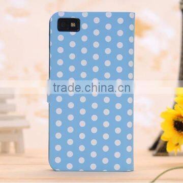 Flip and Fold Phone Case Cover for Blackberry Z10, PU Leather Case for Blackberry Z10 Case