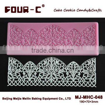 FOUR-C Lace Silicone Mat Border Decorating for Cake