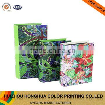 Decorative Wooden Book Shape Box Synthetic Leather Fake Book Gift Box photo-4