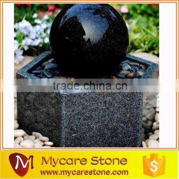 nature stone black garden fountain,garden ornament fountain