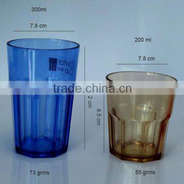 500ml Plastic drinking glass whisky cups