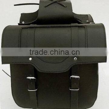 MOTORCYCLE LEATHER SADDLE BAG SB112