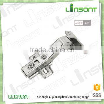 Professional supplier 45 degrees hydraulic concealed hinge allibaba com angle hinge