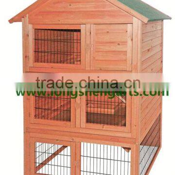 Three Story outdoor wooden Rabbit Hunch