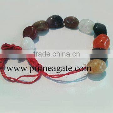 Mix Tumble D-Point Elastic Beads Bracelet | natural stone bracelet Wholesale