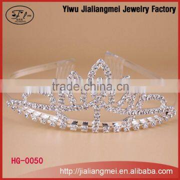 Big Beauty Pageants Rhinestone wedding Tiaras Crown for girls