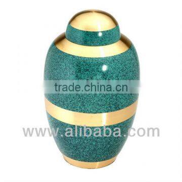 Band Green Cremation Urn 10"