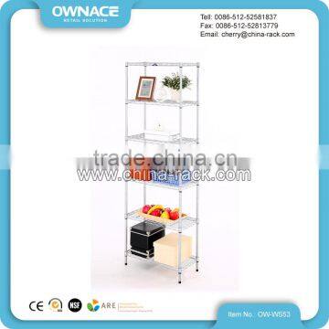 Easy Assemble Home Storage Steel Chrome Wire Shelf photo-2
