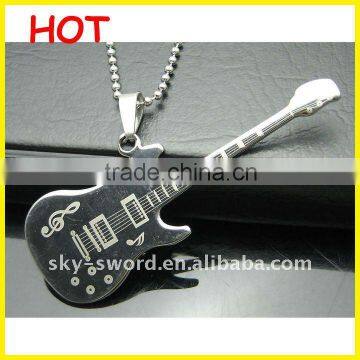 2012 Stainless Steel Fshion Guitar Pendant Scarf