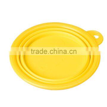 7 Color Available New 2015 Pet Dog Portable Bowl Silicone Collapsible Feeding Water Feeder Travel Dog Bowl photo-3