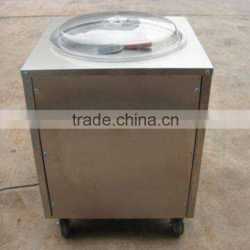 DHL Air Express to Door Worlwide Frozen Yogurt Rolls Fry Ice Cream Machine With Real Fruits photo-5