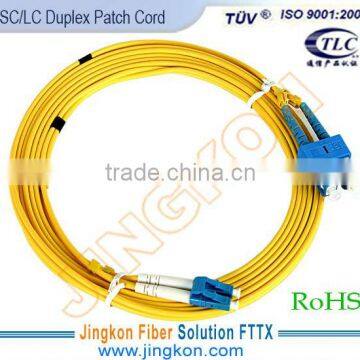 LC-SC Duplex fibre optic patch leads