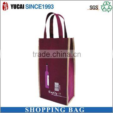 Customized Logo Print Wine Packaging Portable non-woven bag