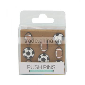 soccer shaped push pins/novel pins /high quality