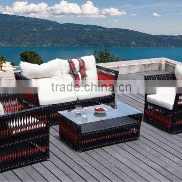 Outdoor furniture morden turkish garden all weather wicker sofa modular sofa set