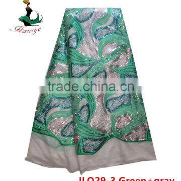 Haniye JLQ29-1/2016 Best Price Embroidery French Lace / Hot Selling African Water Soluble Tulle Lace Fabric photo-3