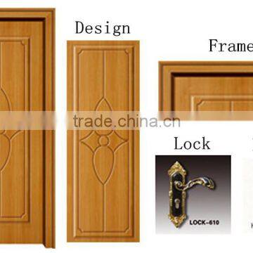 Hot Sale Pvc Armor Indian Main Door Design Mdf Wooden Door photo-2