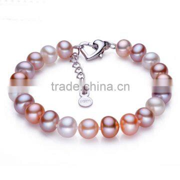 Low Minimum Elegant Multi Strand Pearl Bracelet Jewelry 2016