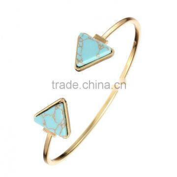 Made in turkey triangle open mouth fashion bangle