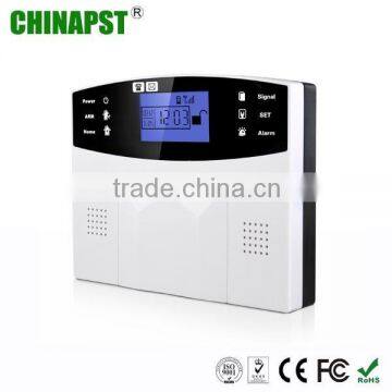 China Market LCD Multi-Language 99 Wireless & 7 Wired Guard Defense Zones gsm home security PST-GA997CQN