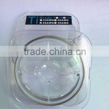 High-quality wire for e cig, 24/26/28/30 gauge Titanium Wire for IPV 4S