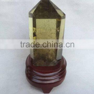 Hot wholesale nature citrine crystal point/wand for healing
