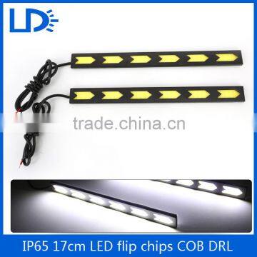 Universal car accessories 100% waterproof drl led cob slim daytime running light