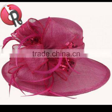 women big sinamay church hats