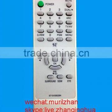 High Quality White/Black 26 Keys 6710V00028N LCD tv remote control for lg with English Print
