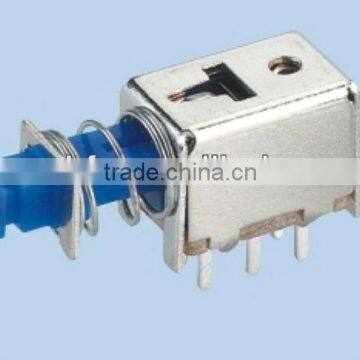 mini latching type straight key switch&push switch