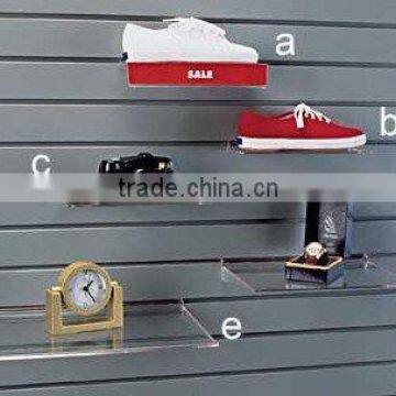 Slatwall Acrylic Shoe Display