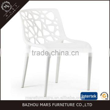 Plastic European Design Red and White Chair