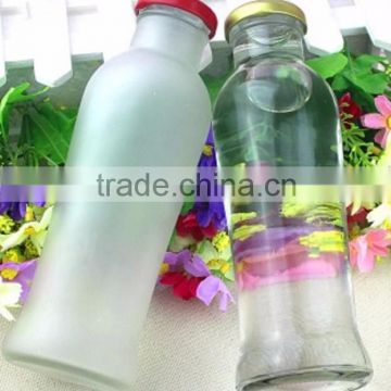 Ampulla glass juice bottles