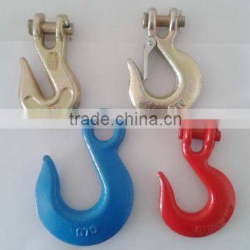 G70 forged clevis and eye hoist hook , crane hooks