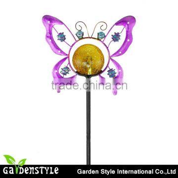 led lights china price list, solar stake butterfly shape garden lights outdoor, cracked glass ball lamp china solar led lights