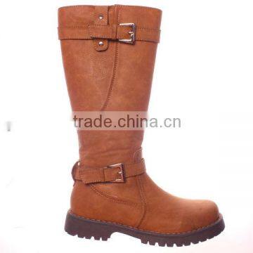 Children Leather Boots Fashion Design Rivets and Buckle Decoration 2014