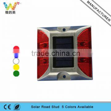 High brightness waterproof led red solar flashing lights aluminum solar road stud