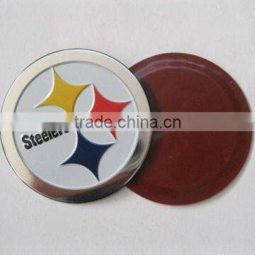 Round Home Decorative Metal Sticker Label