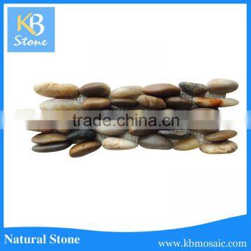 Natural mixed colour stone pebbles for landscaping