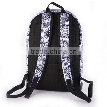 Full Printed Canvas School Backpack photo-3