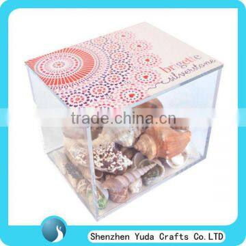 Delicate acrylic contemporary storage box for personal use perspex tea box