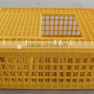 Yellow Plastic Crates, Chicken Transport Baskets, Cages for chicken