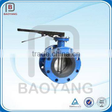 ISO handle slim-disc lugged butterfly valve,steel