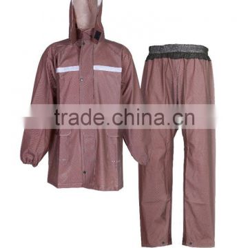 best selling pvc sheet as coating with polyester as backing waterproof fishing rain coat gear